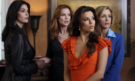 Riding high … Teri Hatcher, Marcia Cross, Eva Longoria and Huffman in Desperate Housewives.