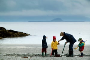 Alex Renton’s family on Tiree in 2003.