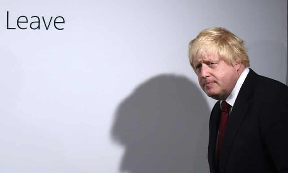 Boris Johnson arrives for a press conference at Vote Leave headquarters in London, on 24 June 2016, the day the Brexit vote was confirmed.