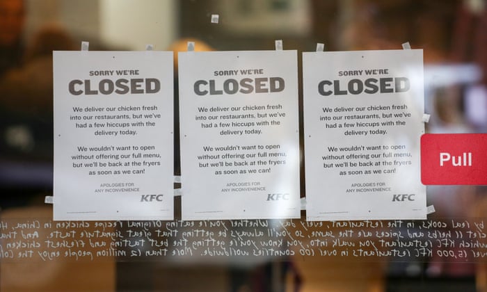Hundreds Of Kfc Shops Closed As Storage Depot Awaits Registration