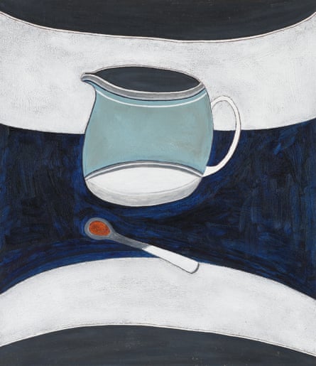 Rachel Nicholson’s Blue Jug, oil on board, 1989.