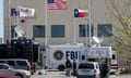Packages Explodes At Shipping Facility Outside Of San Antonio, As Austin Area Has Been Targeted By Serial Package Bomber<br>SCHERTZ, TX - MARCH 20: FBI, ATF and local police investigate an explosion at a FedEx facility on March 20, 2018 in Schertz, Texas. A package exploded while being transported on a conveyor shortly after midnight this morning causing minor injuries to one person. The explosion is believed to be related to several recent package bombs that have been detonated in Austin, Texas, about an hour’s drive from Schertz. (Photo by Scott Olson/Getty Images)