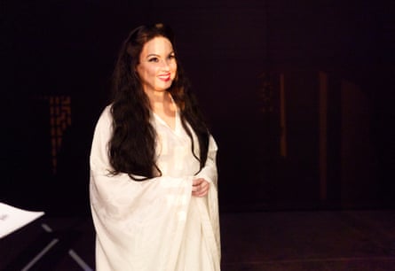 Anna Netrebko as Princess Turandot waits backstage for the curtain call