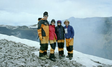 From left: friends Owen and Sally with Jane and Rhymer in Chile, late December 2002