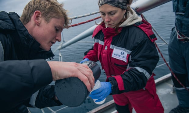The scientists fear the thaw is releasing plastic trapped by the ice into the Arctic Ocean.