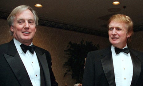 Robert Trump, left, with his brother Donald in 1999.