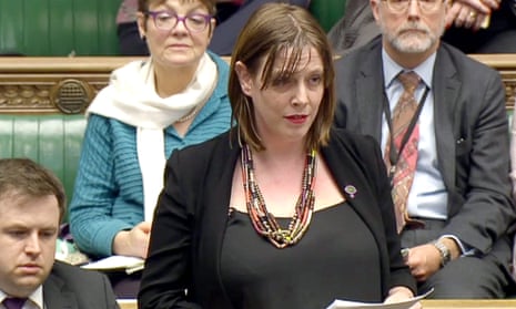 Jess Phillips speaking in parliament.