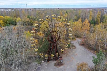 An abandoned amusement park in Pripyat, Ukraine.