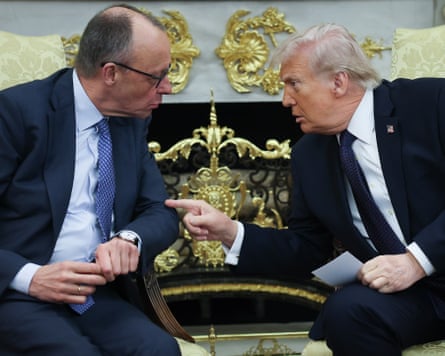 Donald Trump meets Friedrich Merz in the Oval Office