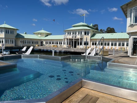 The spa pavilion of the Nynäs Havsbad hotel is a reconstruction of a 1906 art nouveau-inspired resort.