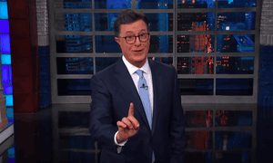 ‘Trump is trying to weaken the EU and weaken NATO and break up the European alliance, which is exactly what Russia wants’...Stephen Colbert