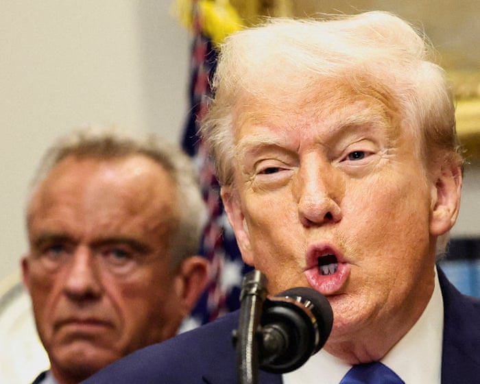 ‘Pay no attention’: global health agencies dismiss false Trump claim on everyday painkillers