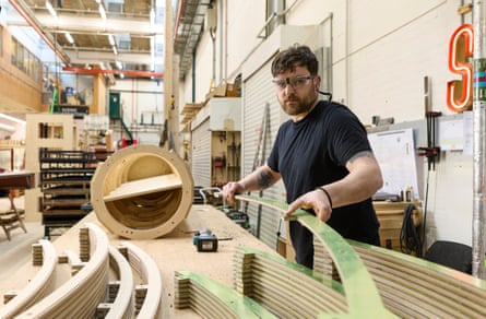 The scenic construction department at the National Theatre.