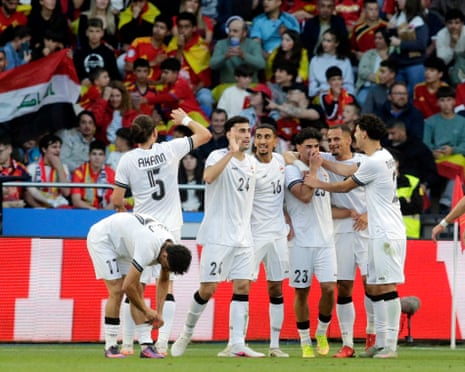 Đại diện châu Á tạo địa chấn trước Tây Ban Nha trước thềm World Cup 3 Doski stunner earns Iraq draw against understrength Spain in World Cup warm-up | Spain | The Guardian