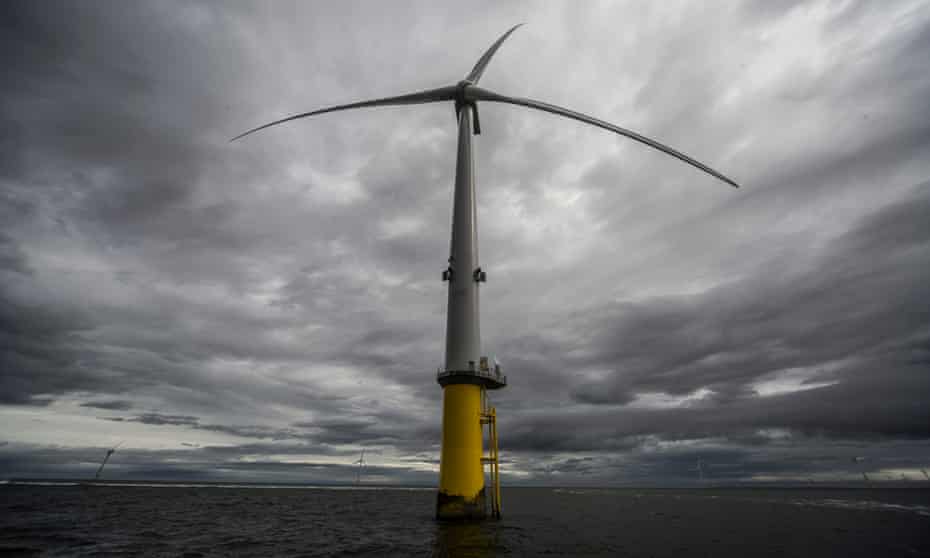 Burbo Bank extension offshore windfarm in Merseyside.