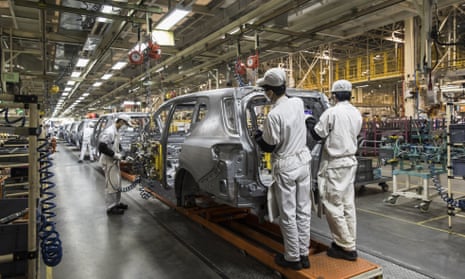 A car production line in China