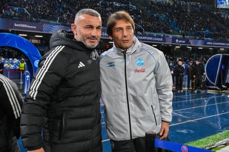 Gurban Gurbanov and Antonio Conte, Napoli’s head coach