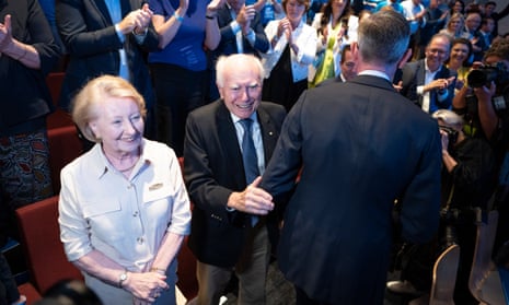 Former PM John Howard was present at the campaign launch, though no senior federal Coalition MP attended.