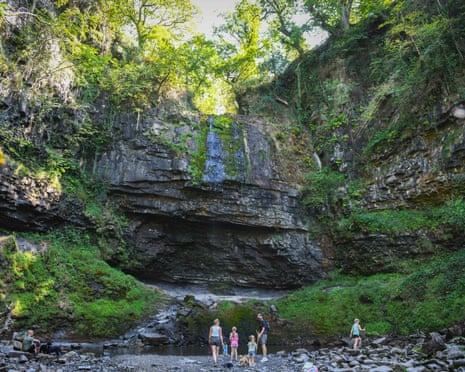 Henrhyd Falls, famously known as the Batman Falls, in the Brecon Beacons, has ‘run dry’ for the first time in its history.