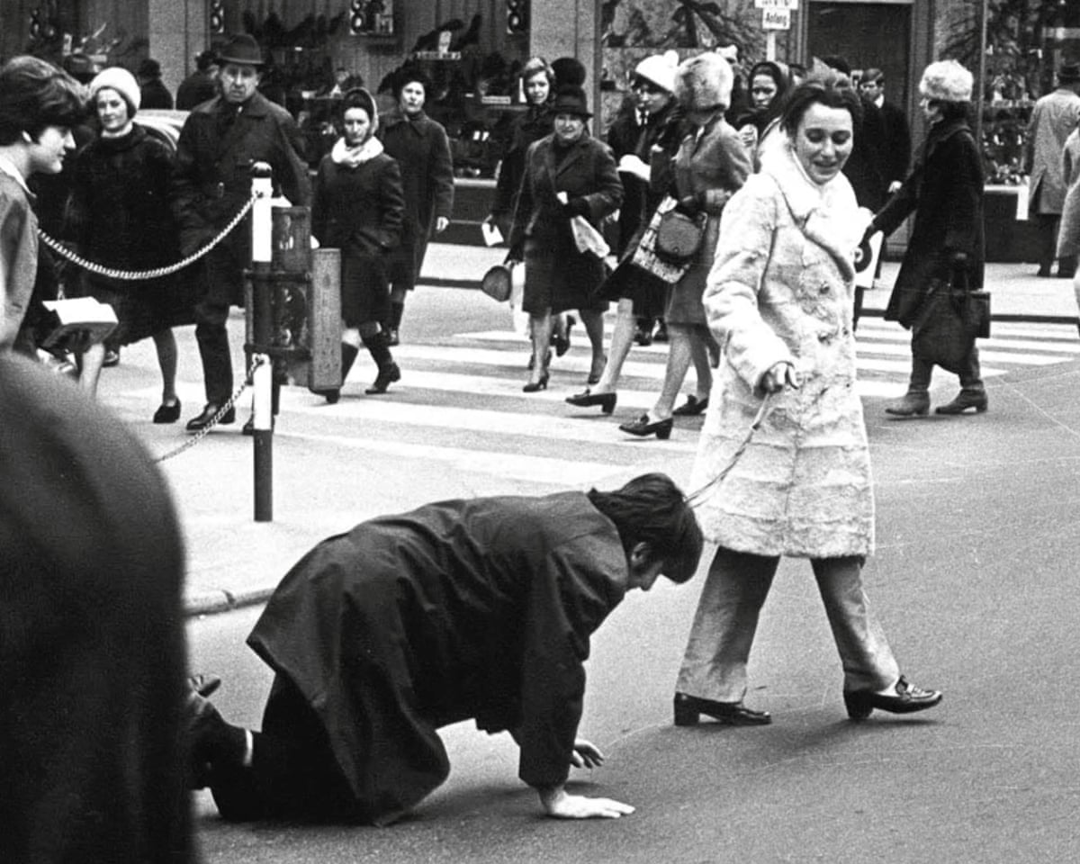From men on dog leads to public breast-fondling, Valie Export's art demanded a total feminist revolution | Art | The Guardian From men on dog leads to public breast-fondling, Valie Export's art demanded a total feminist revolution | Art | The Guardian