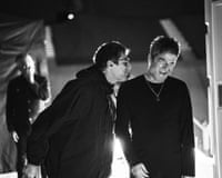 Liam and Noel Gallagher in Oasis: Don’t Look Back in Anger.