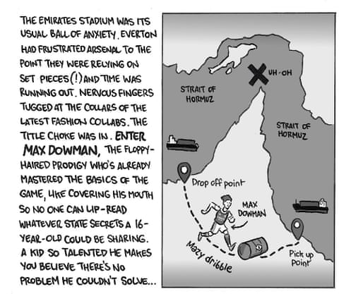 David Squires connected … Max Dowman, Arsenal’s awesome merchandise and Chelsea’s Tierney totem, sheet 1