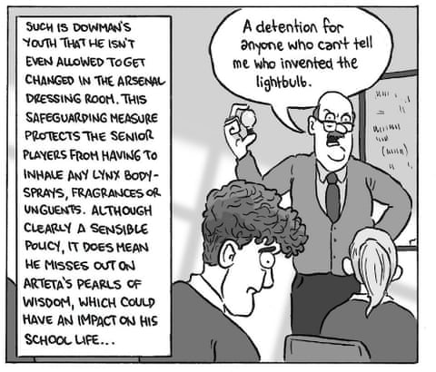 David Squires connected … Max Dowman, Arsenal’s awesome merchandise and Chelsea’s Tierney totem, sheet 4