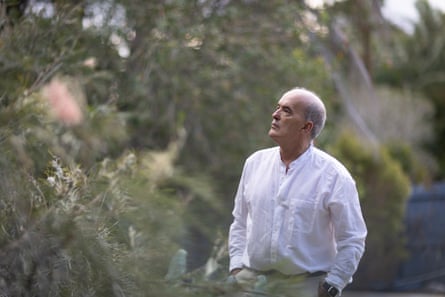 Professor Ove Hoegh-Guldberg in the garden of his Brisbane home.