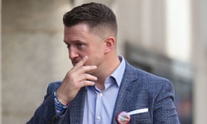 Tommy Robinson arriving at the Old Bailey on Friday.