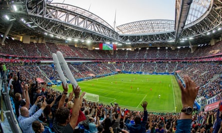Chile play Germany in the final of the Confederations Cup at Saint Petersburg Stadium.