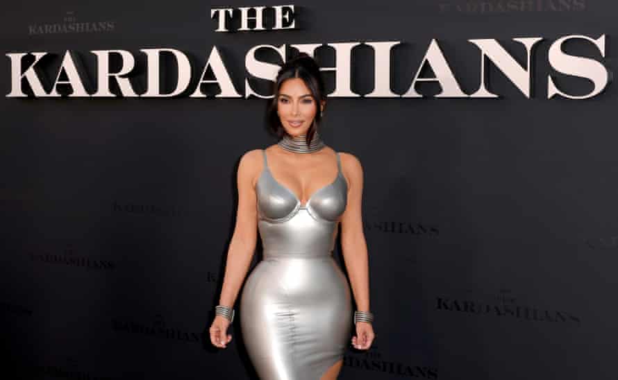 Kim Kardashian at the Los Angeles premiere of The Kardashians.