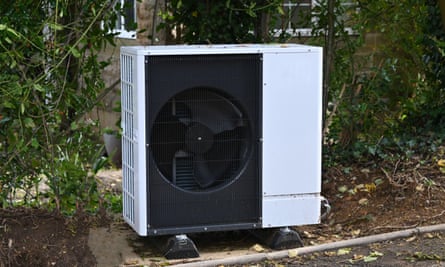 An air source heat pump.