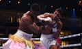 Anthony Joshua knocked out Francis Ngannou with devastating force in the second round of their crossover fight in Riyadh