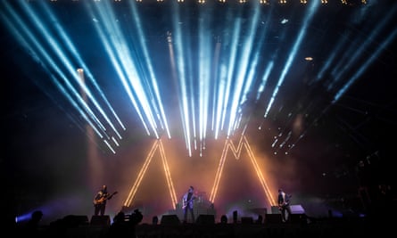 Arctic Monkeys performing at Glastonbury in 2013.