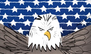 Illustration by Ellie Foreman-Peck of Trumpist American eagle