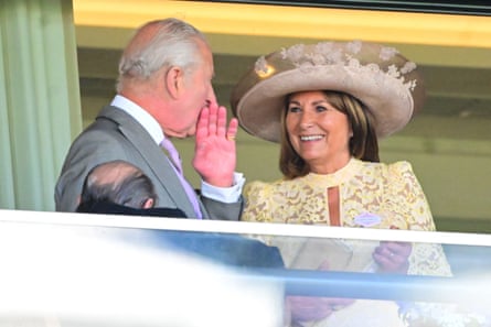 King Charles and Carole Middleton at Royal Ascot