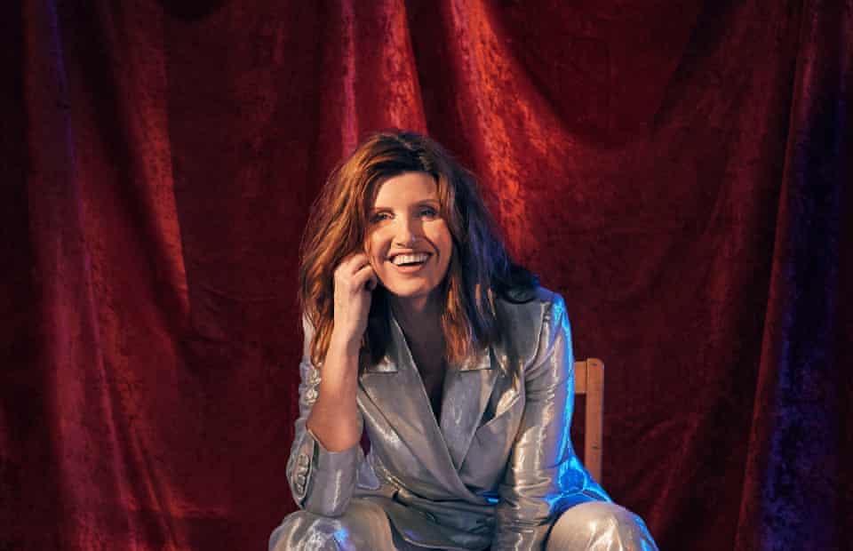 Changing her tune: Sharon Horgan is swapping her razor wit for a musical role in the upbeat Military Wives. Is she on the right track? Silver suit by Racil; Shoes by Malone Souliers; Necklace by Annika Inez; Rings by Branch on the Park. 