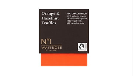 Waitrose No 1 Fairtrade Orange & Hazelnut Truffles