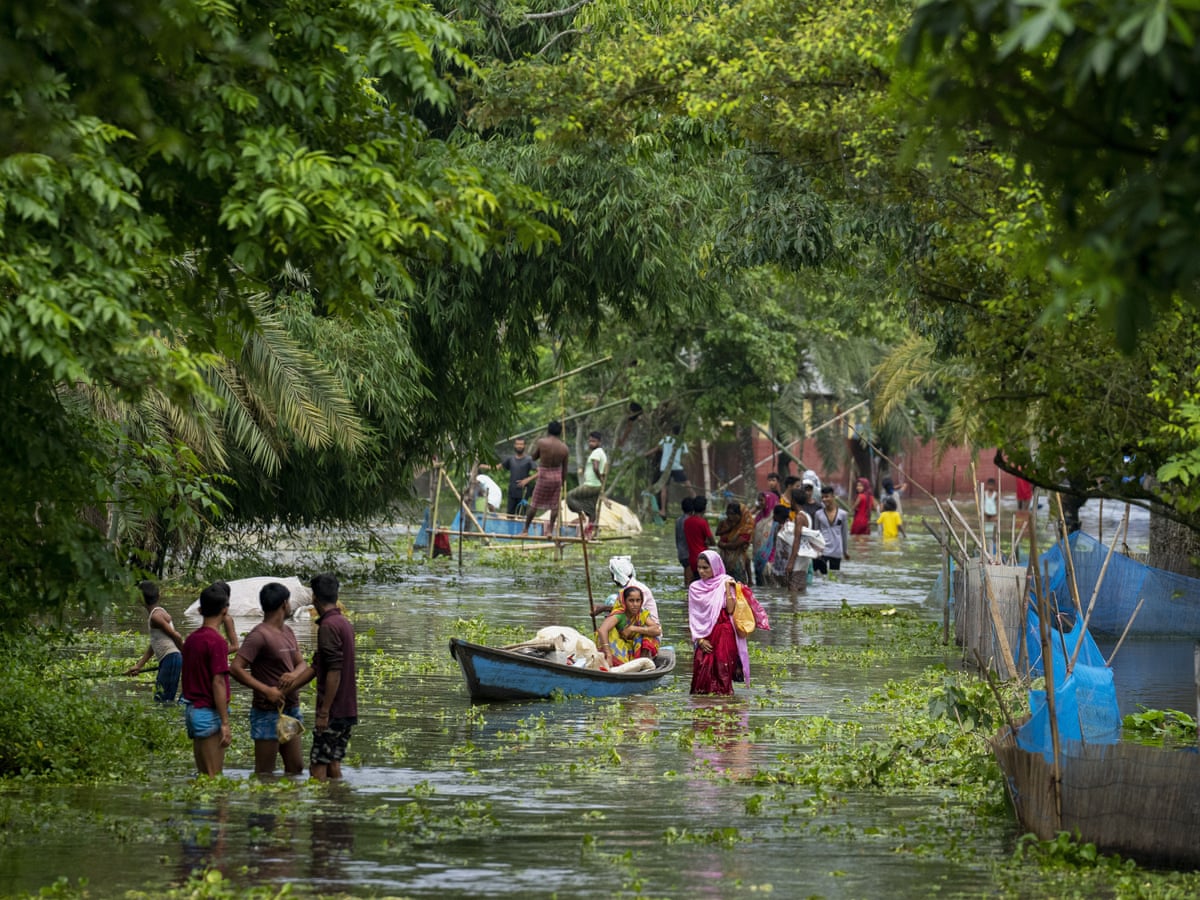 Like a scene from Titanic': floods in Assam submerge entire villages | India | The Guardian