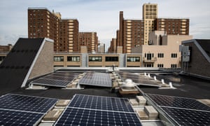 Rooftop solar at Marcus Garvey Village, Brooklyn, NYC