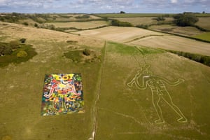Dorset, EnglandThe Consequences Giant, a community artwork, is unveiled next to Cerne Giant