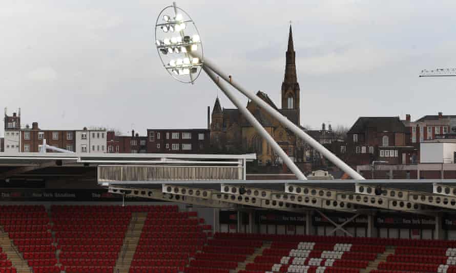 The stadium is close to the town centre.