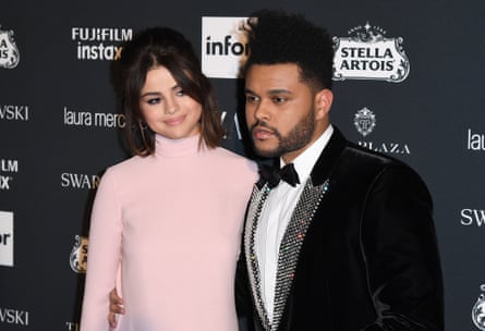 The Weeknd and Selena Gomez in New York in 2017.