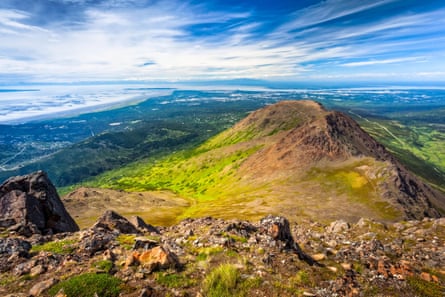 Aerial view of mountain