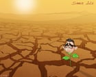 Nicola Jennings Cartoons Depict Drought in Britain