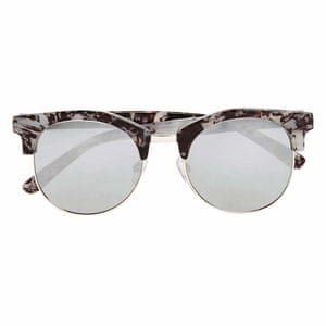 Editor’s pick: these marble-printed frames will give your summer staples an architectural edge – the perfect seasonal buy Clubmaster style, £15, marksandspencer.com