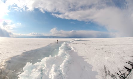 Lake Baikal, in Siberia. Last year a reindeer killed in 1941, thawing, caused an outbreak of anthrax in Siberia