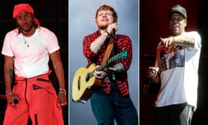 Kendrick Lamar, Ed Sheeran and Jay Z are among this year’s nominees