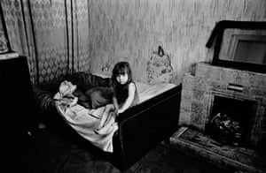 Glasgow 1970. A child in damp, semi-derelict tenement flat
