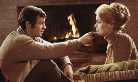 Belmondo with Catherine Deneuve in Mississippi Mermaid